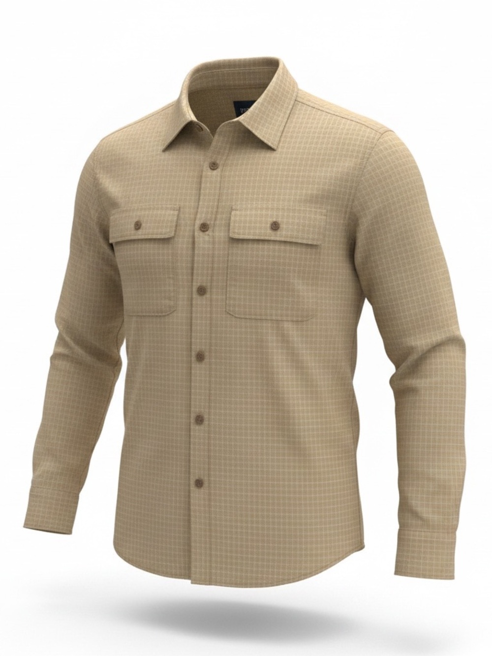 Prana Men's Button-Down Shirt - Mustard Plaid